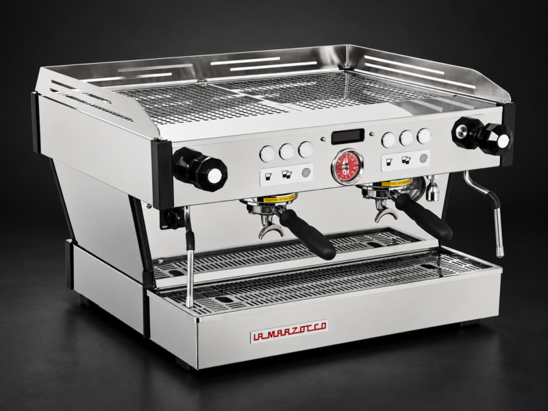 La Marzocco Linea PB AV — ekspres na ciemnym tle