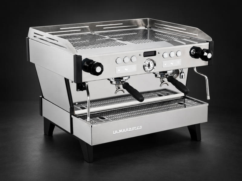 La Marzocco Linea PB X AV ABR HL — ekspres na ciemnym tle